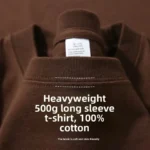 Dark Brown [500g Heavy Threaded Cuff Long Sleeve]