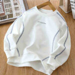 White Map Cotton Sweater