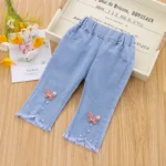 Cropped Jeans: Two Butterflies 22