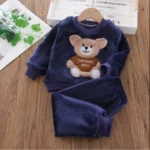 Letter Bear Two-Piece Navy Blue