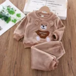 Letter Bear Two-Piece Khaki