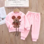 Velvet Mouse Two-Piece Set Pink