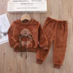 Fleece-Lined Mouse Two-Piece Brown
