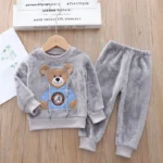 Velvet Bear Two-Piece Gray