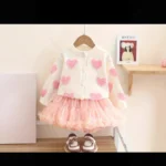 White + 1 Pink Tutu Skirt