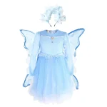 Hydrangea Blue Suit (Single Skirt + Wings + Headband)