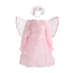 Begonia Pink Set (Single Skirt + Wings + Headband)